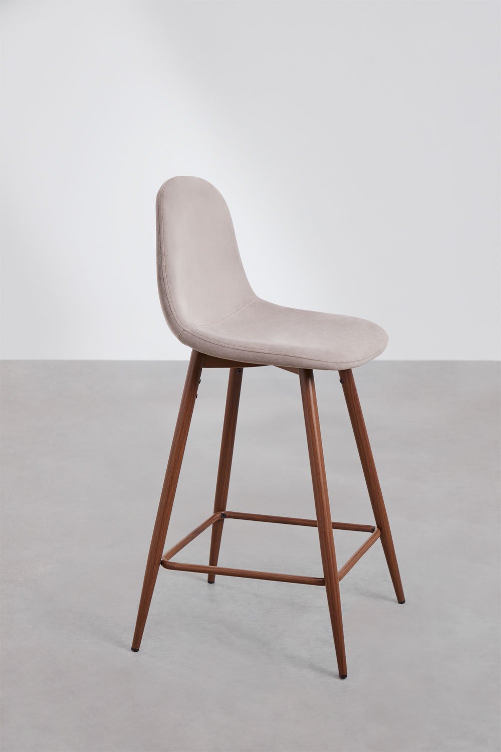 Pack of 2 high stools in Glamm velvet, gallery image 2