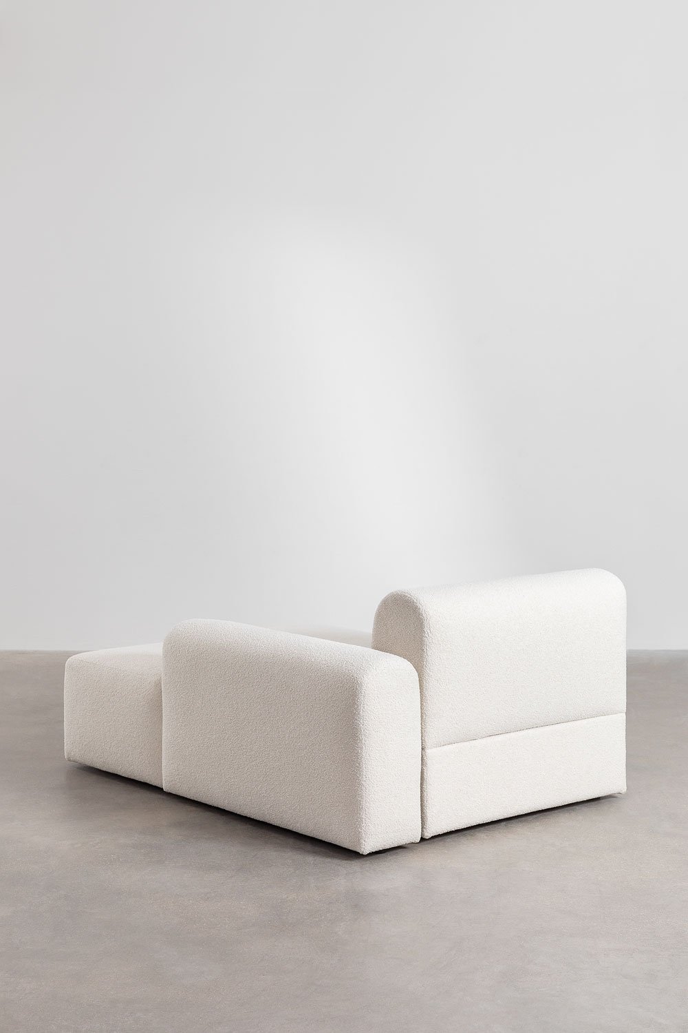 Right chaise longue module for modular sofa in Borjan sheepskin, gallery image 4