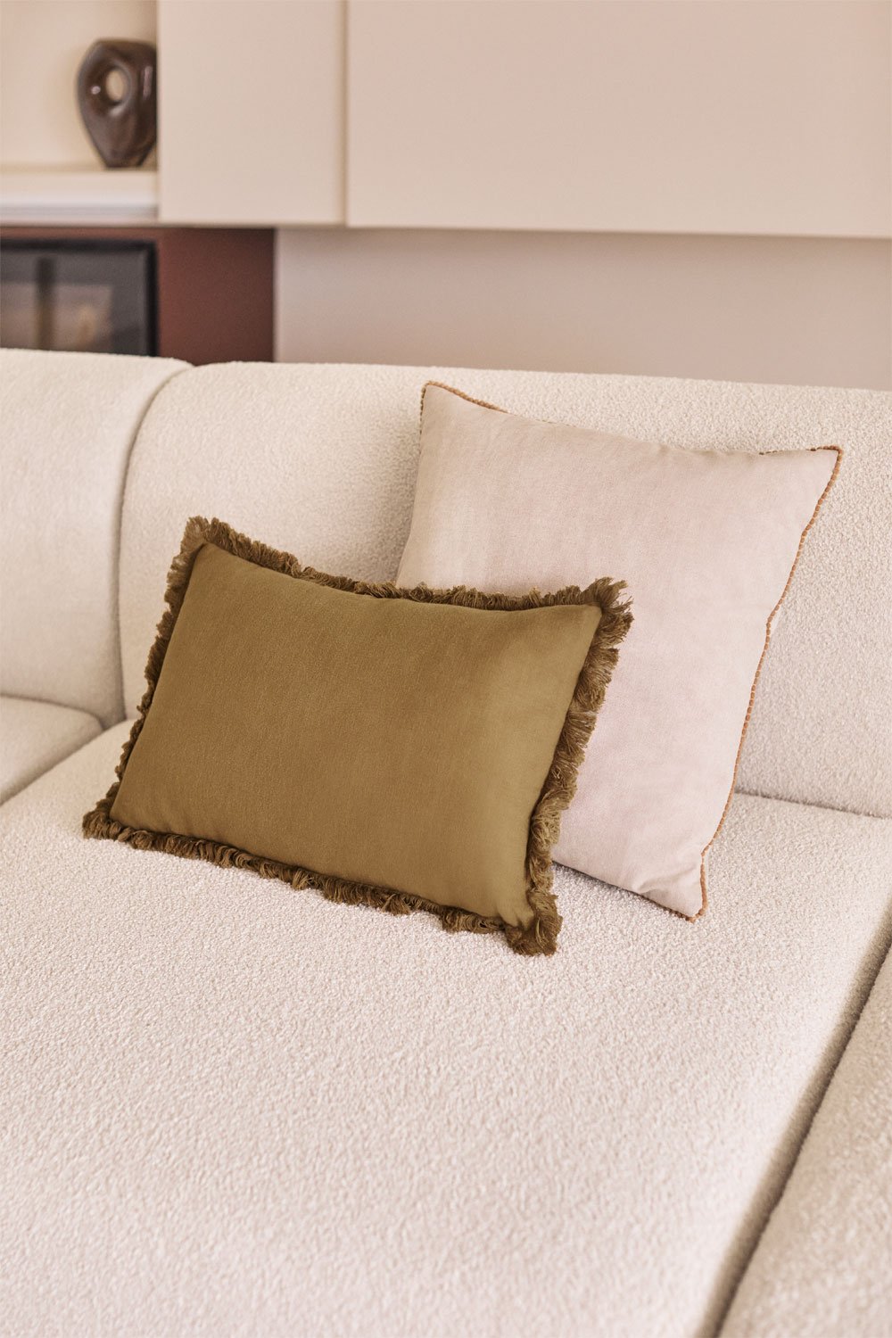 Rectangular cushion 30x50 cm in cotton Soncey, gallery image 1