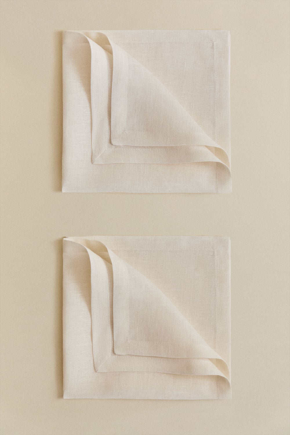 Pack of 2 Zendan linen napkins, gallery image 1