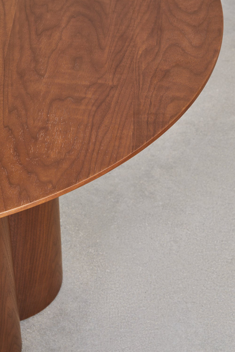 Round dining table Ø120 cm in veneer and MDF Athena, gallery image 4