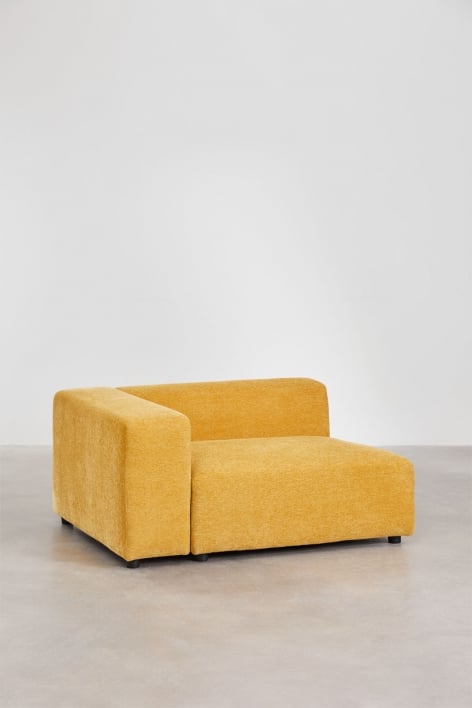 Left corner module (135x113 cm) with high armrest for Bruna modular sofa