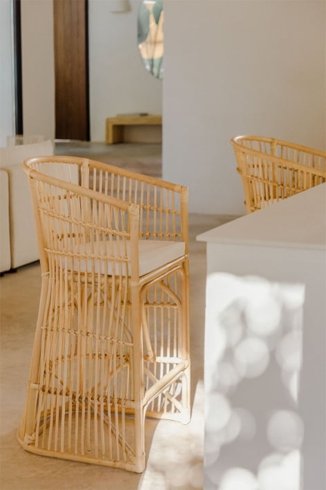 Rattan High Stool Izabal