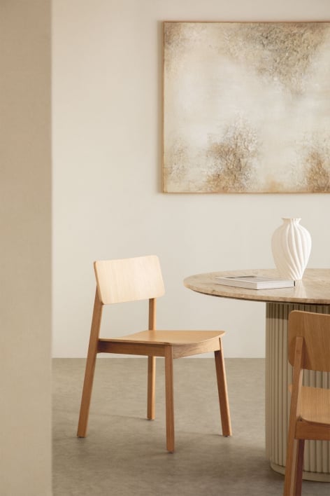 Pack of 4 Gilda wooden dining chairs