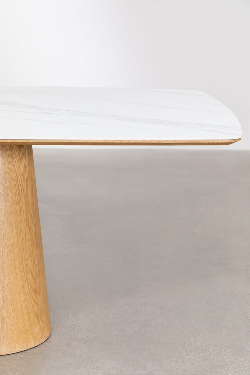 Rectangular dining table 200x100 cm in Aura wood, gallery image 4