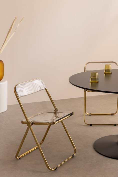 Kepko Gold Folding Dining Chair