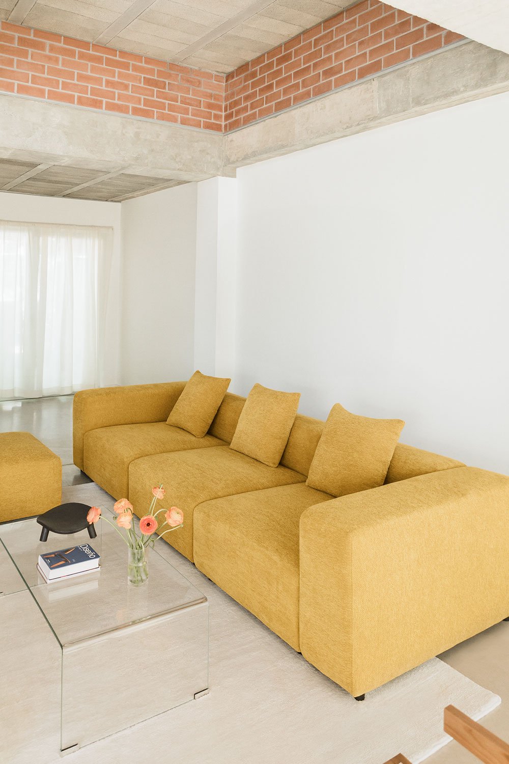 3-piece modular sofa (↔︎315 cm) with high armrest Bruna, gallery image 1