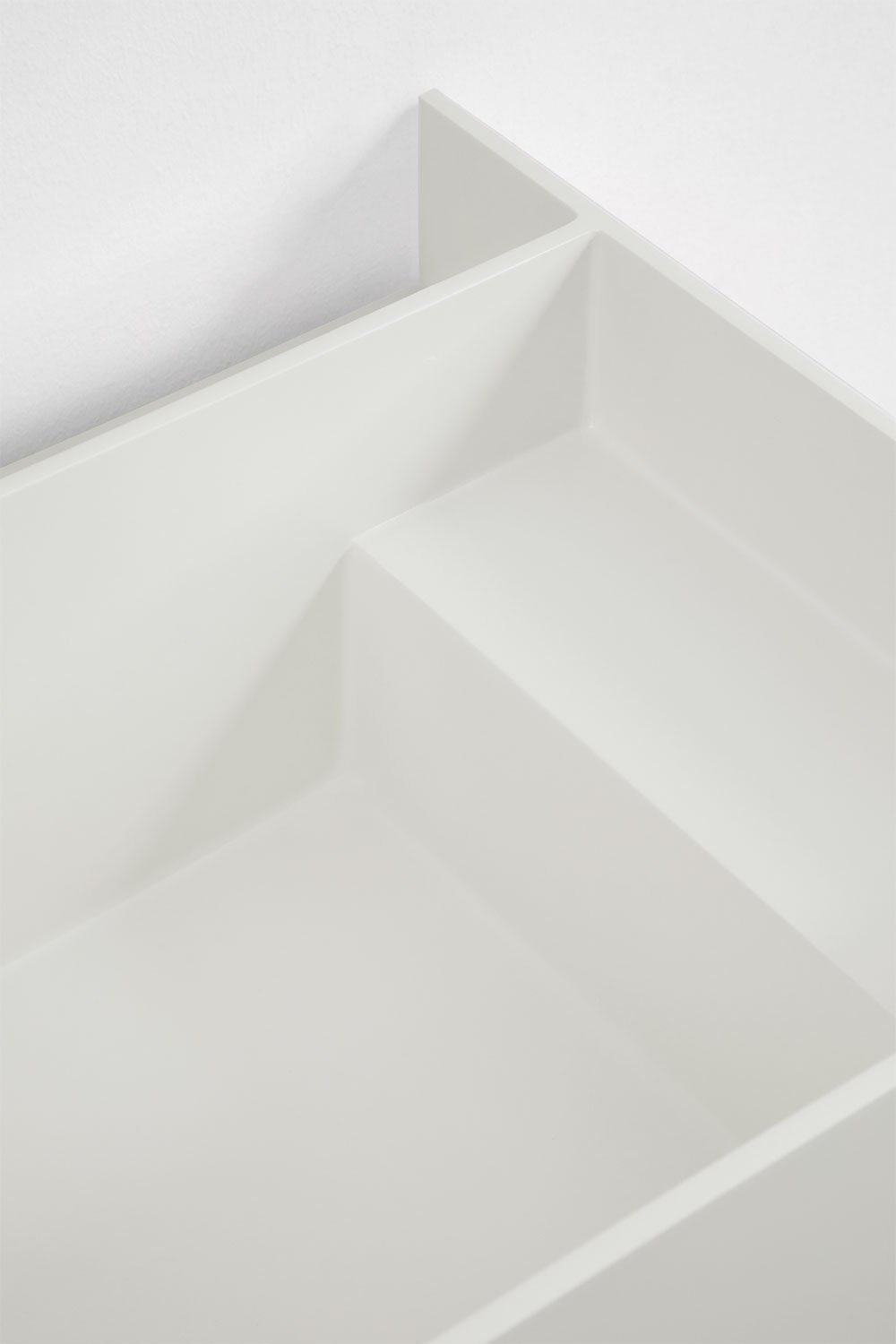 Resin bathroom furniture set with integrated sink and Nerine LED light, gallery image 7