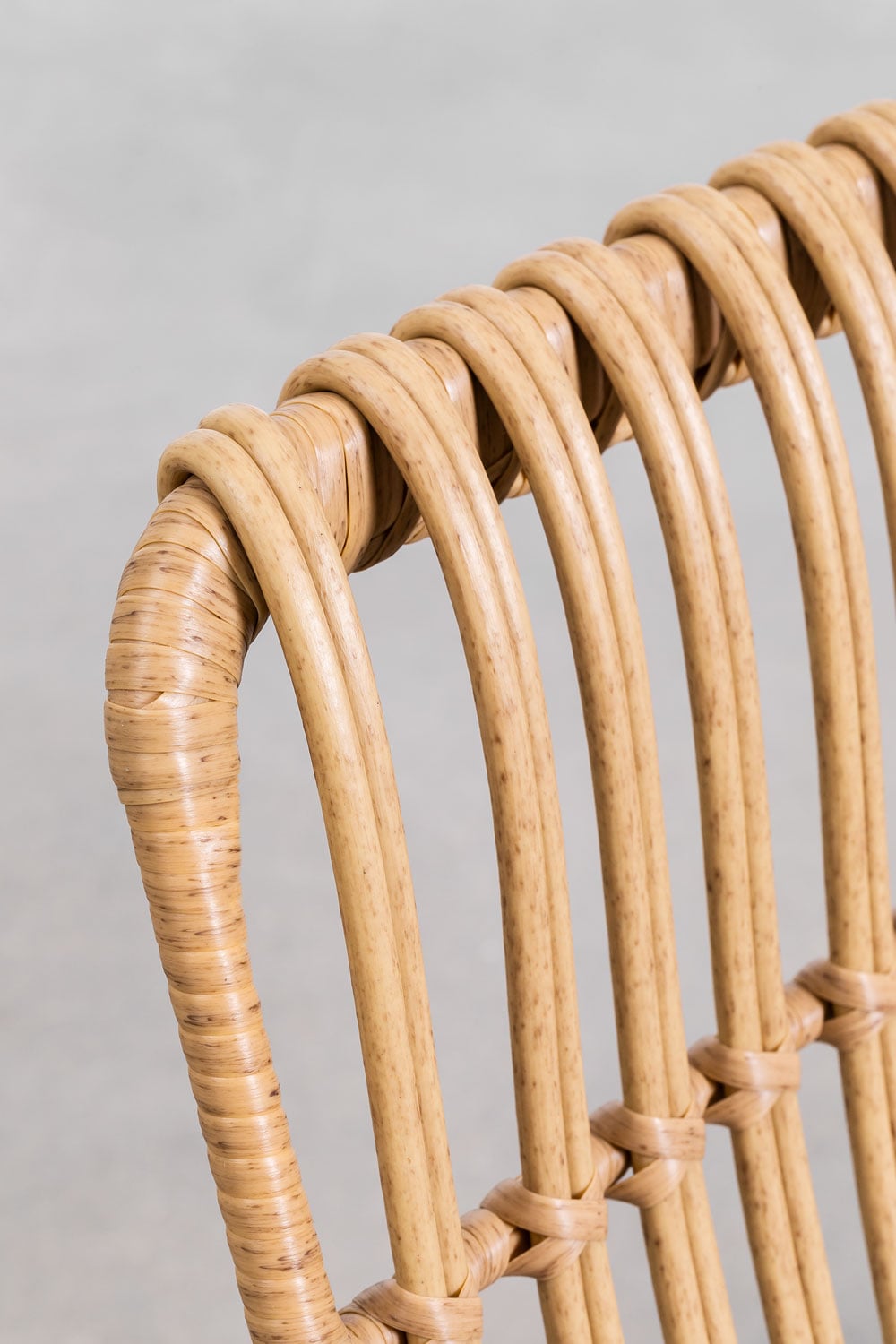 Aroa synthetic rattan dining chair, gallery image 5