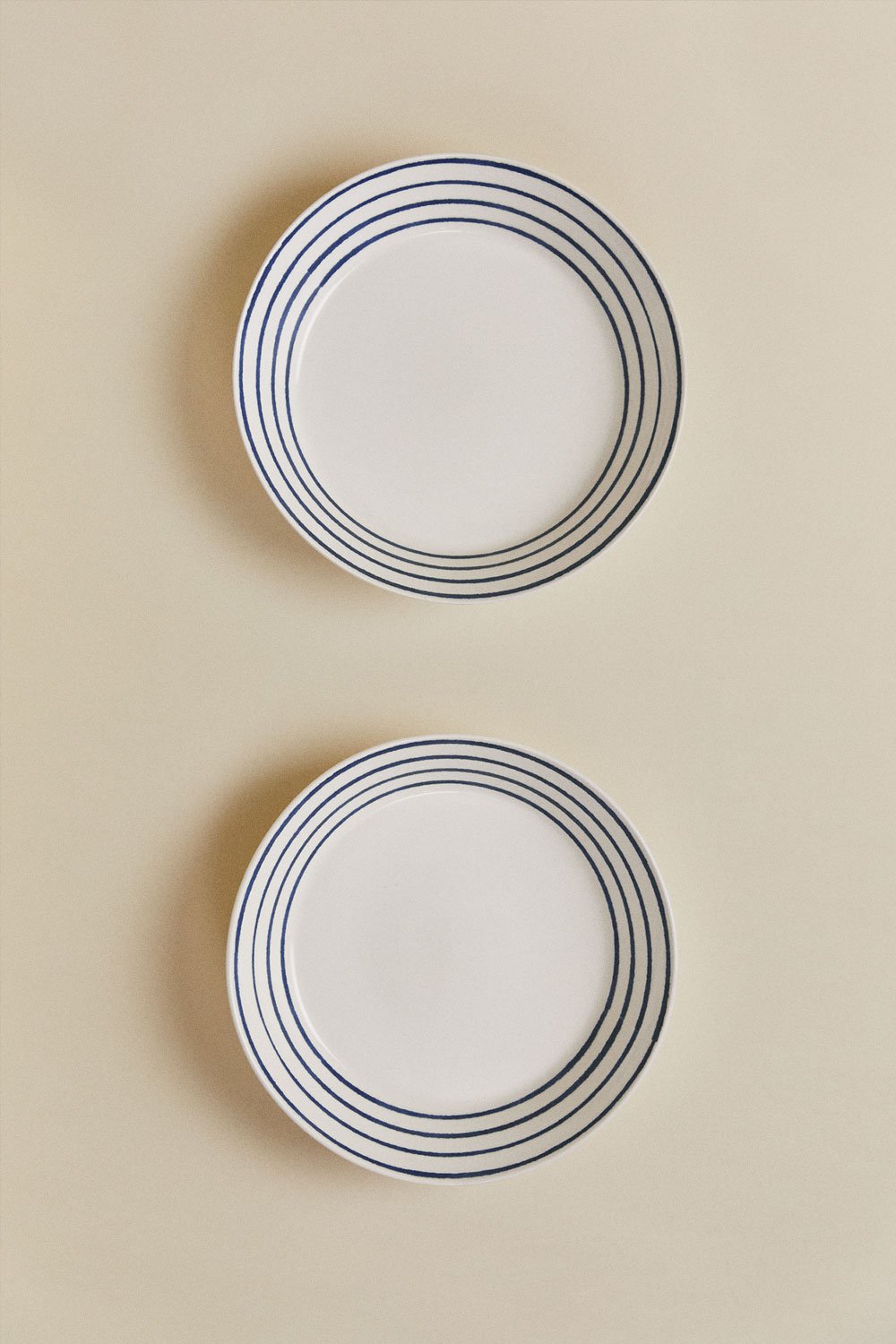 Pack of 2 deep plates in bone china Isolda, gallery image 2