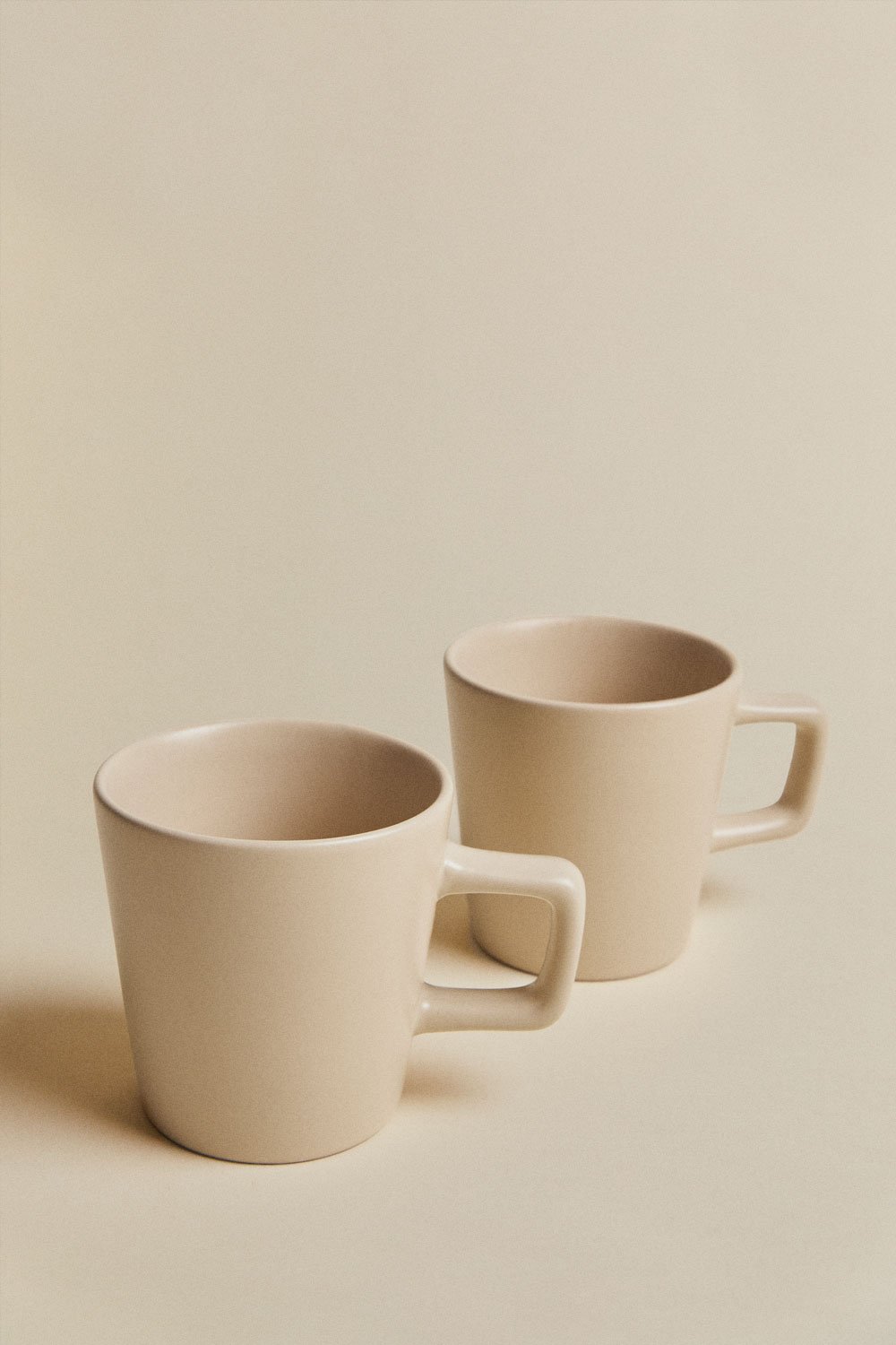 Pack of 2 31cl coffee cups in Sillex stoneware, gallery image 2