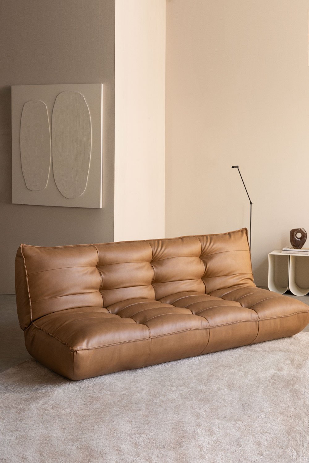 3 Seater Leatherette Sofa Bed Mati , gallery image 1