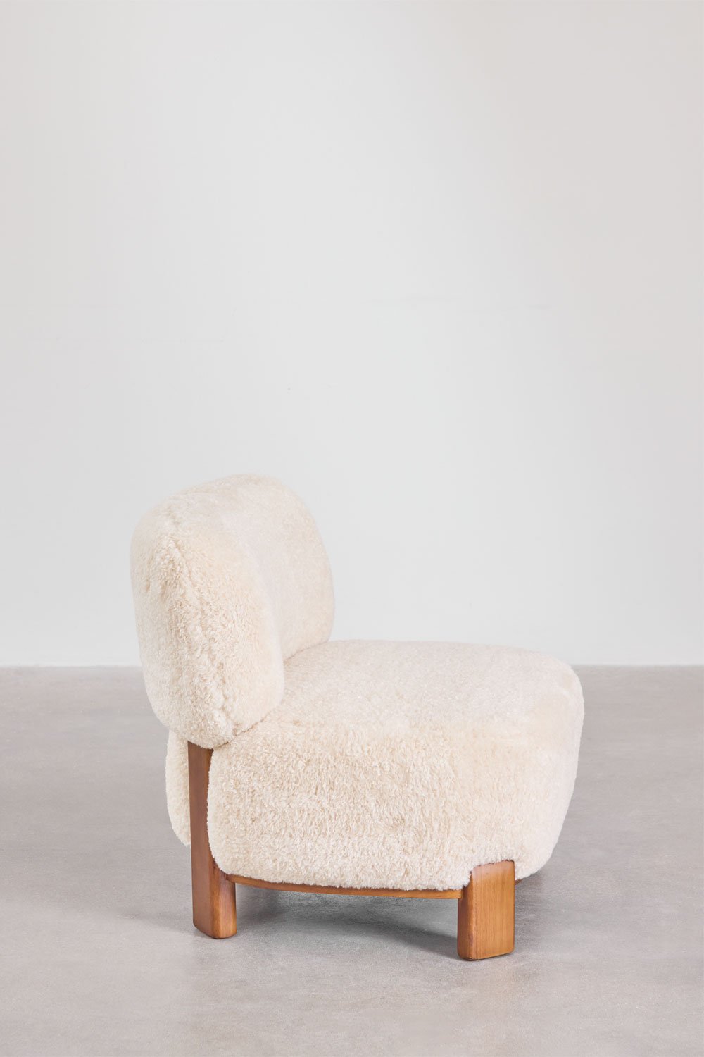 Pack of 2 Eldred upholstered rubberwood armchairs, gallery image 4