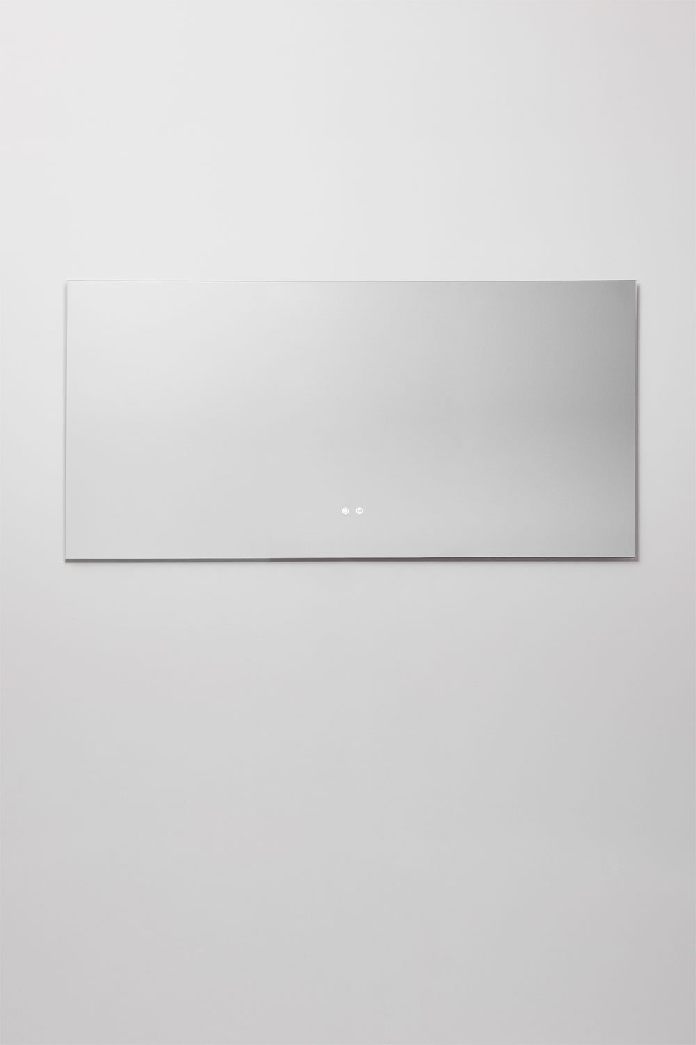 Rectangular bathroom wall mirror with LED light and anti-fog (160x75 cm) Jorvi, gallery image 1