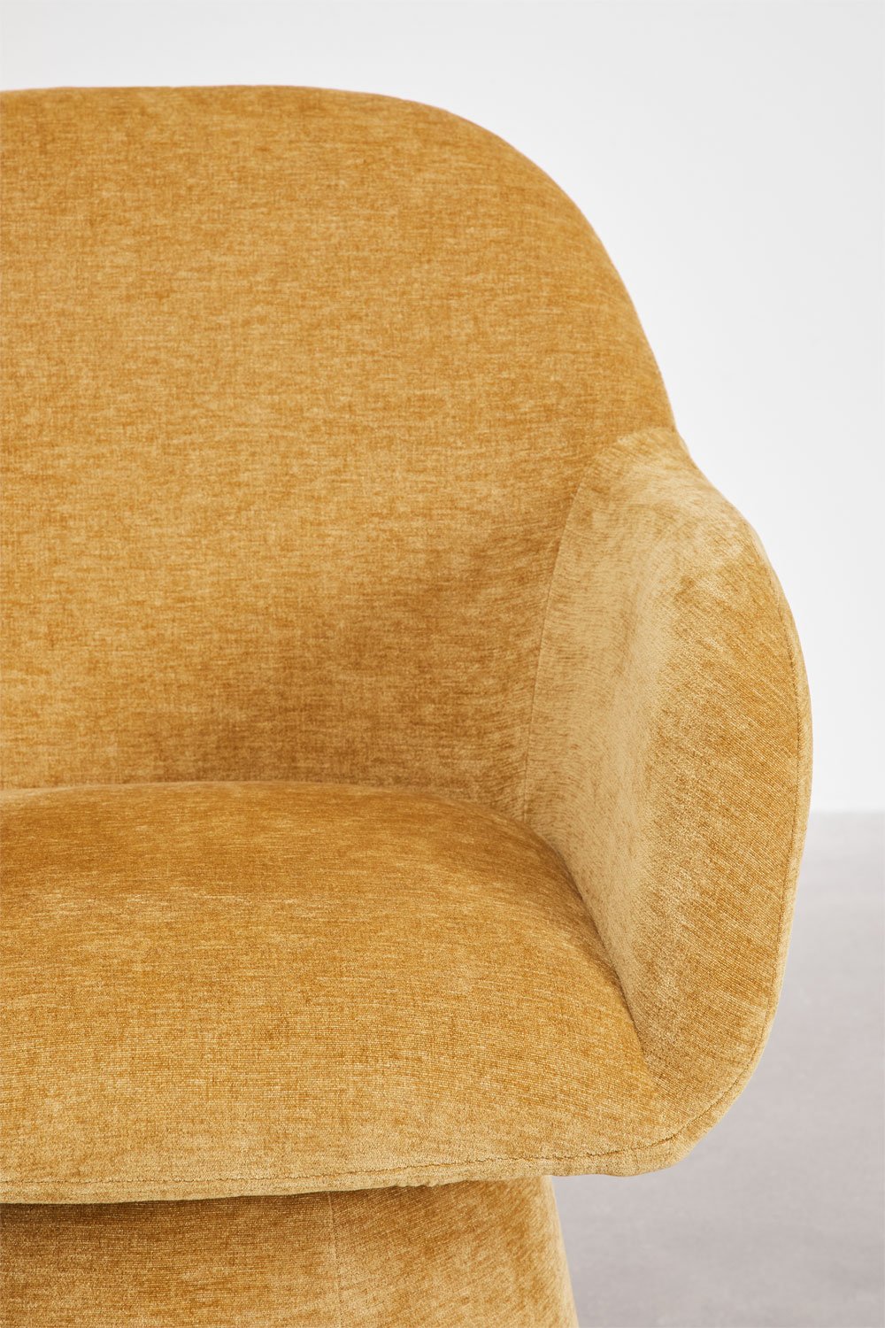 Pack of 4 Erica upholstered dining chairs with armrests , gallery image 2