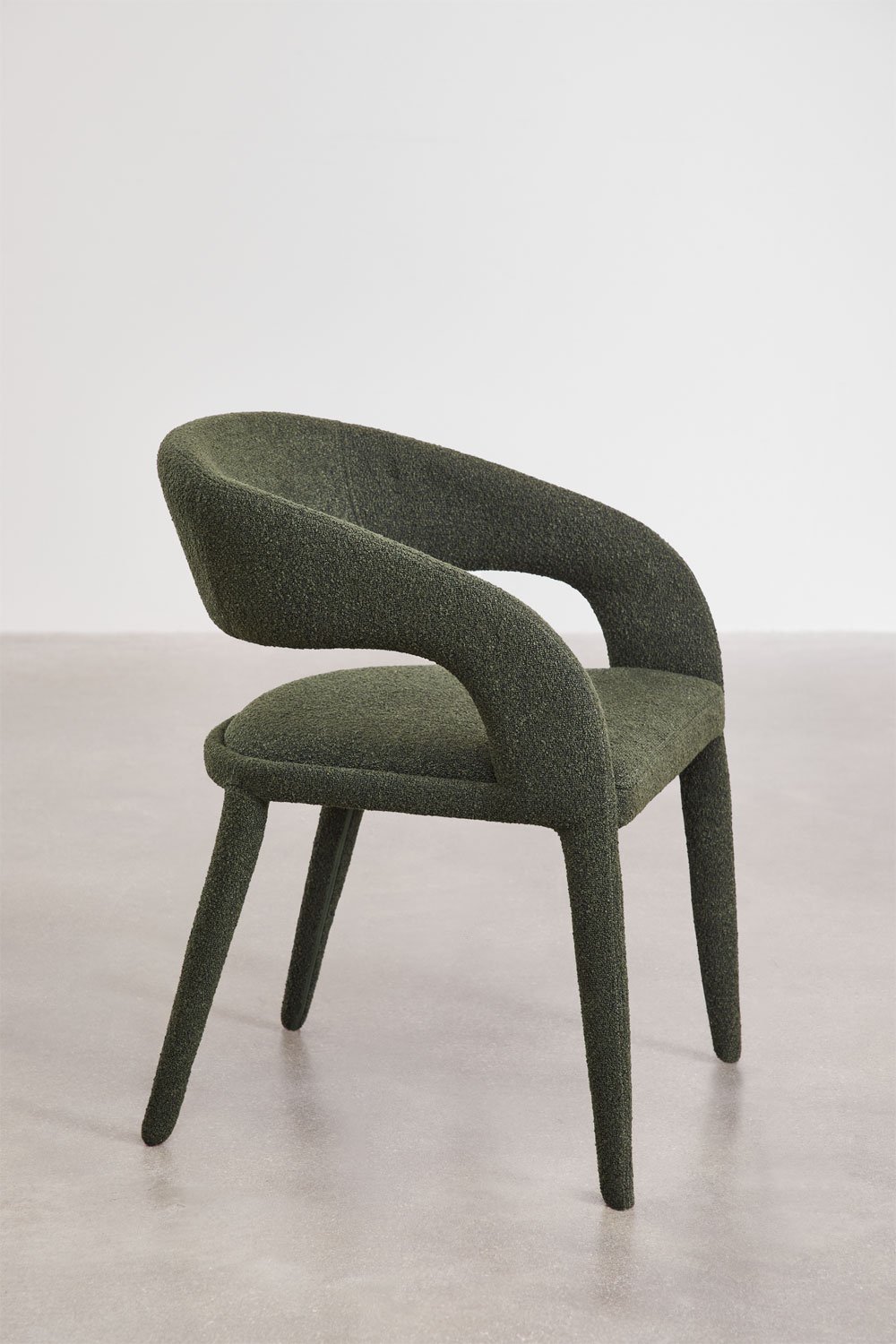 Pack of 2 Arazeina upholstered dining chairs with armrests, gallery image 4