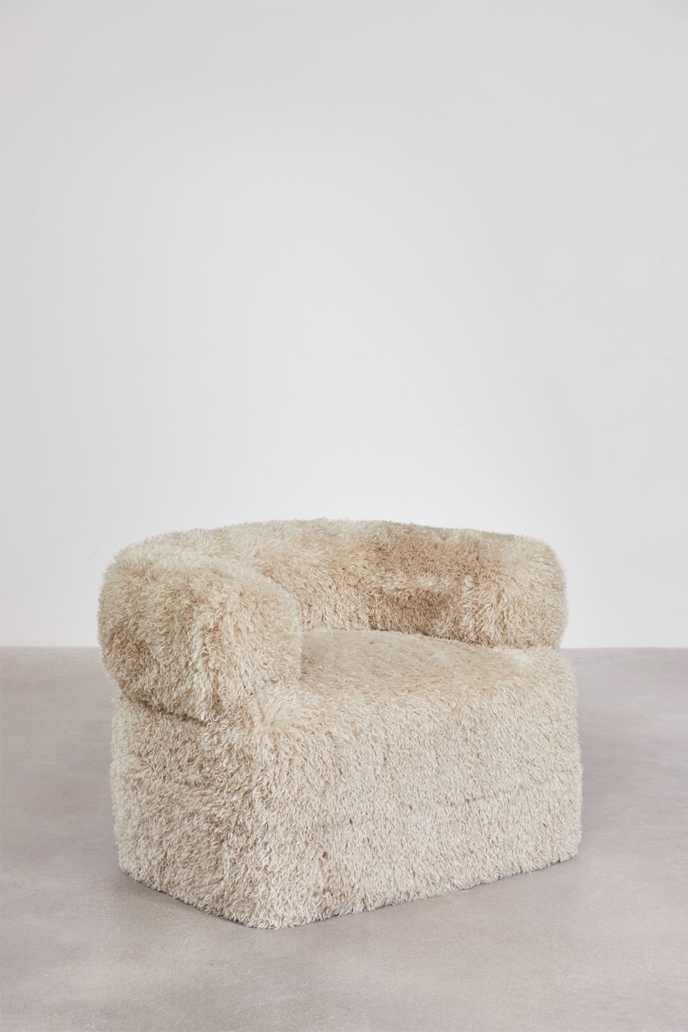 Pack of 2 armchairs in synthetic fur Neda, gallery image 2