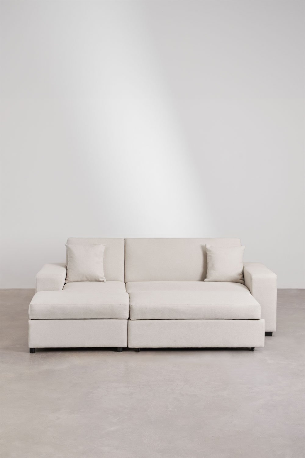 3-seater left chaise longue sofa bed in Umay fabric, gallery image 8