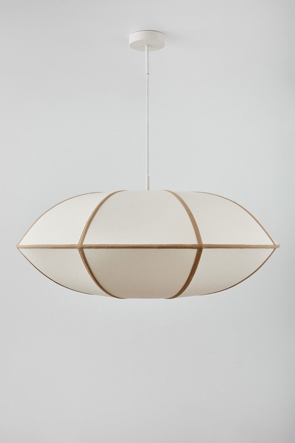 Patraix linen ceiling lamp, gallery image 1