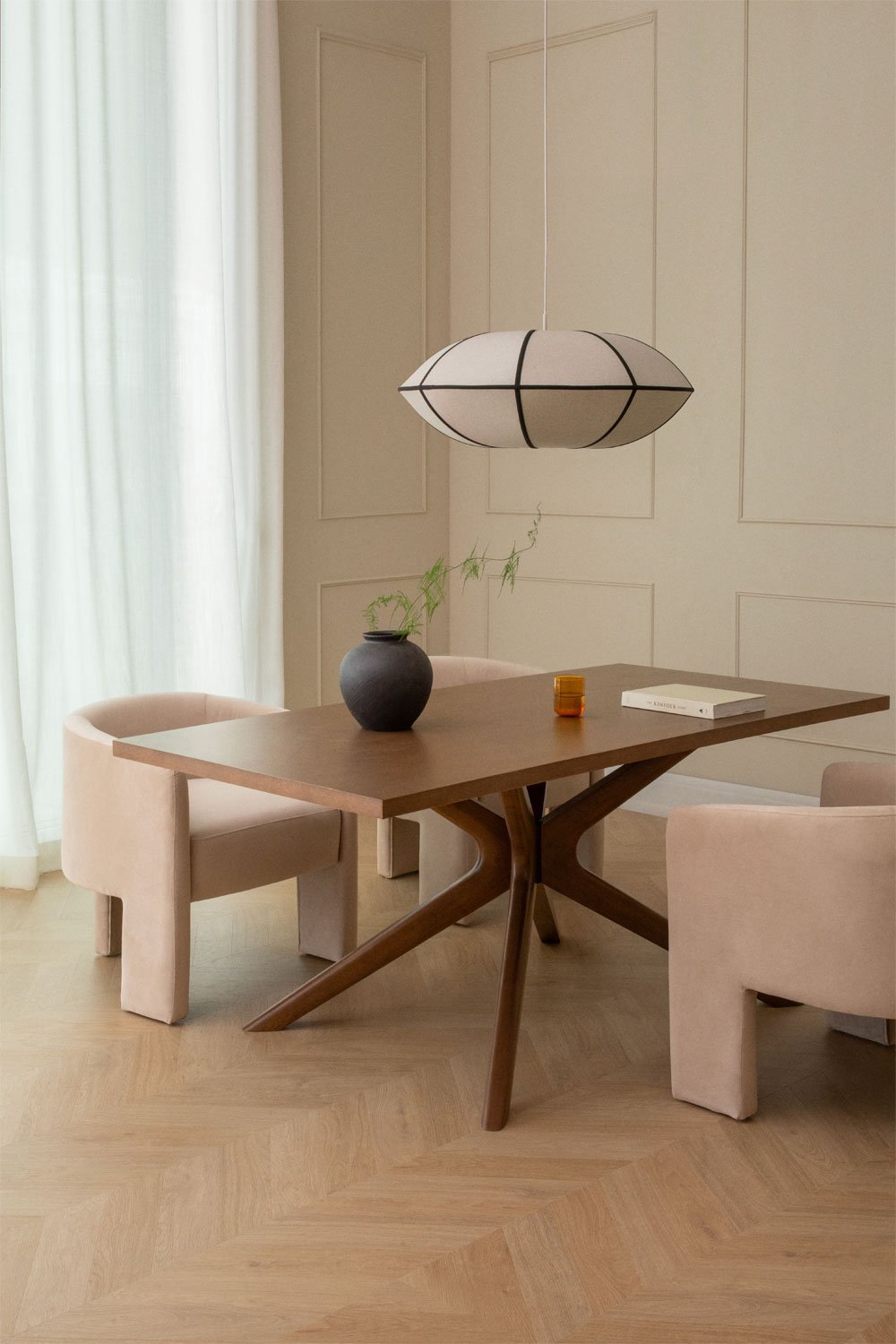 Rectangular dining table in wood (180x90 cm) Arnaiz, gallery image 1