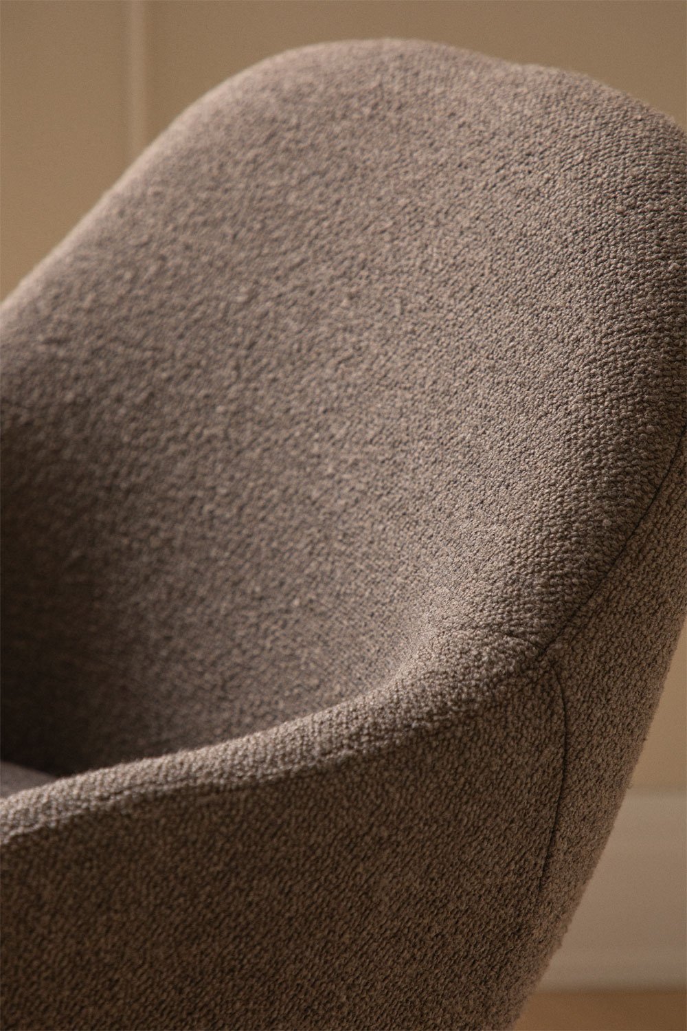 Set of 2 Erica upholstered swivel dining chairs with armrests, gallery image 2