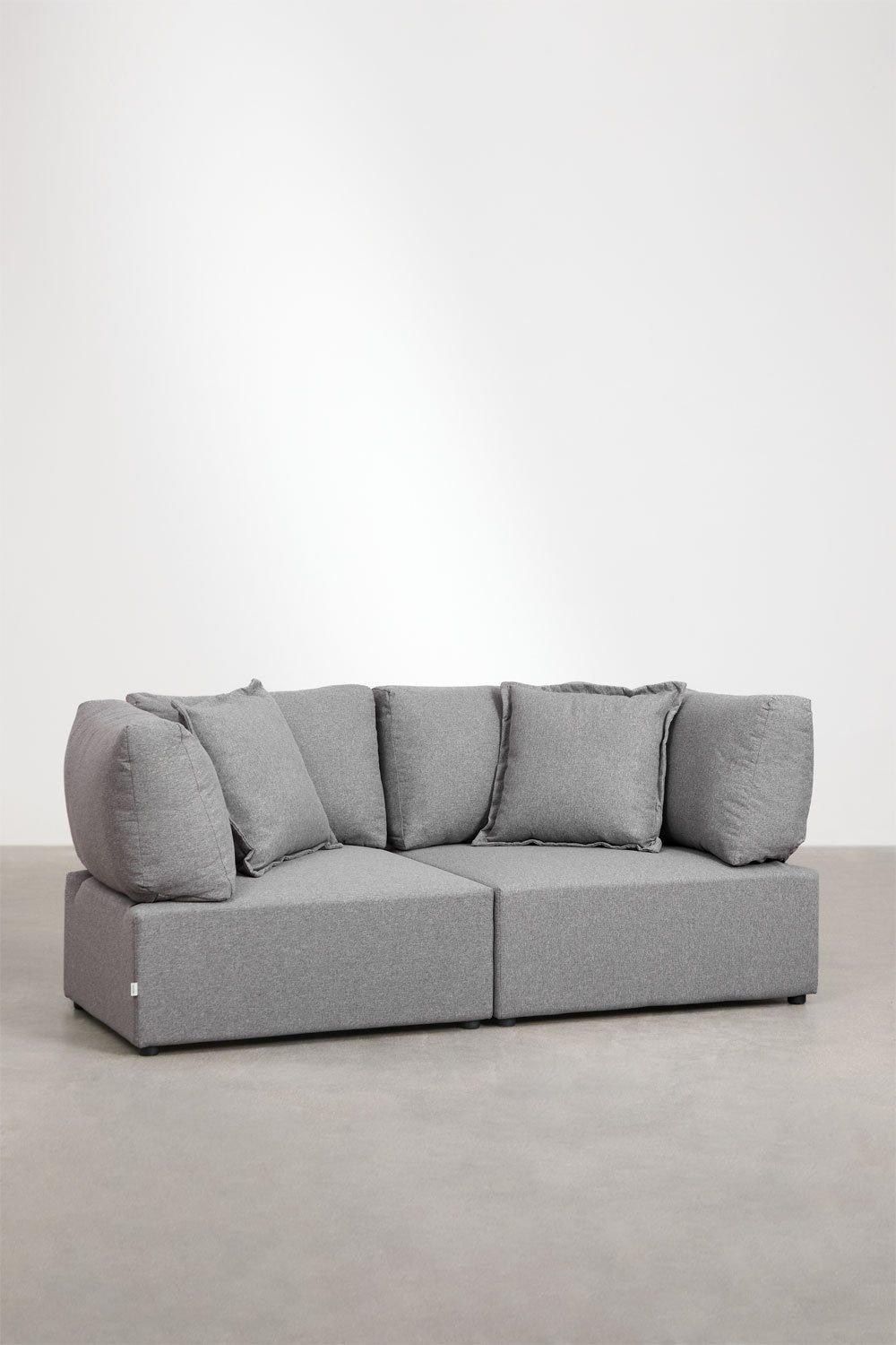 2-piece modular sofa with 2 Kata corner chairs, gallery image 1