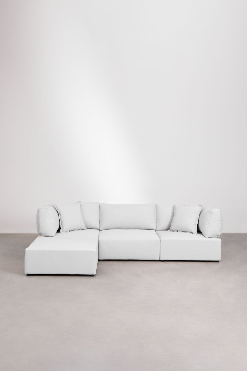 3-piece modular sofa with 2 corner chairs and Kata pouf, gallery image 3