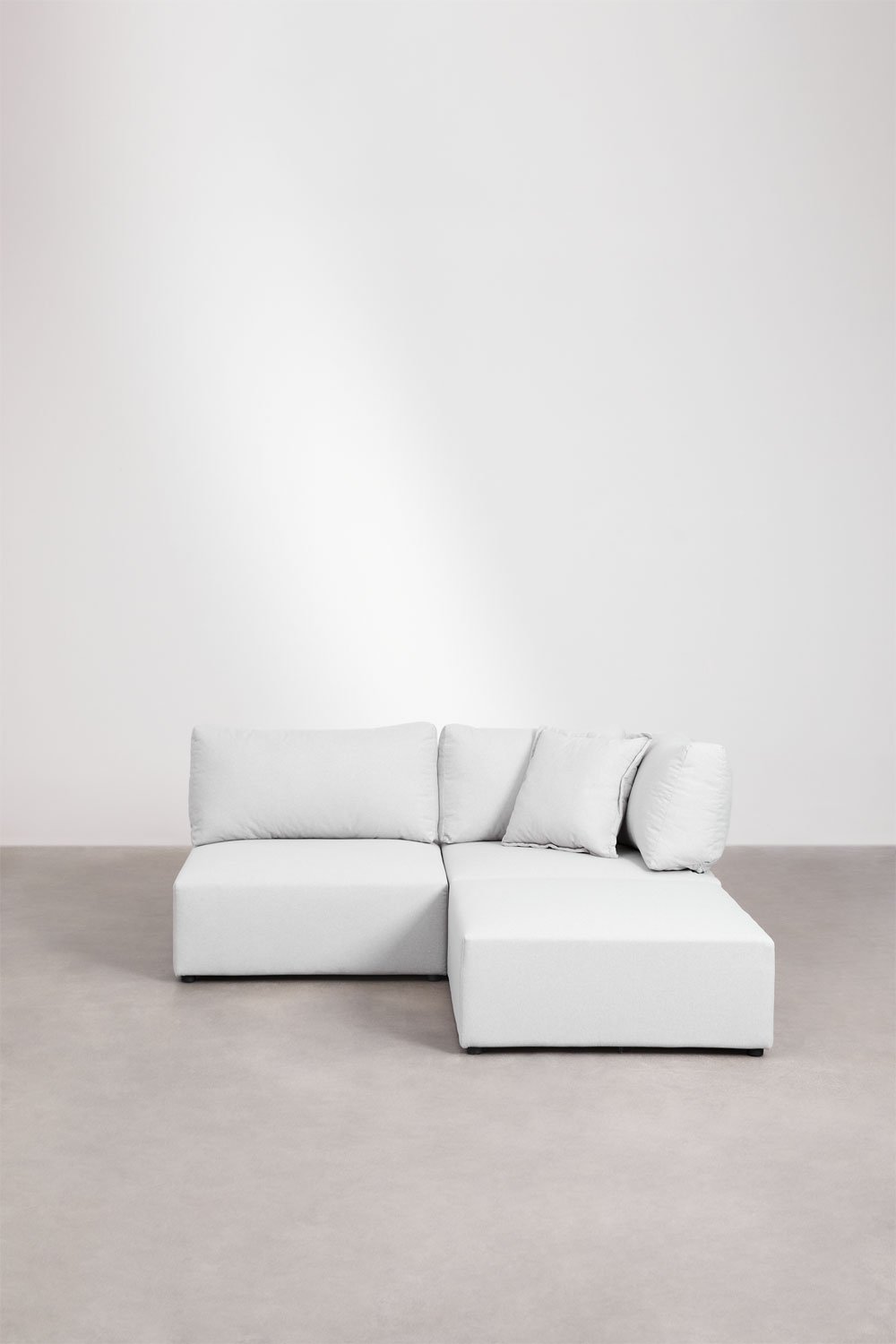 2-piece modular corner sofa with Kata pouf, gallery image 3