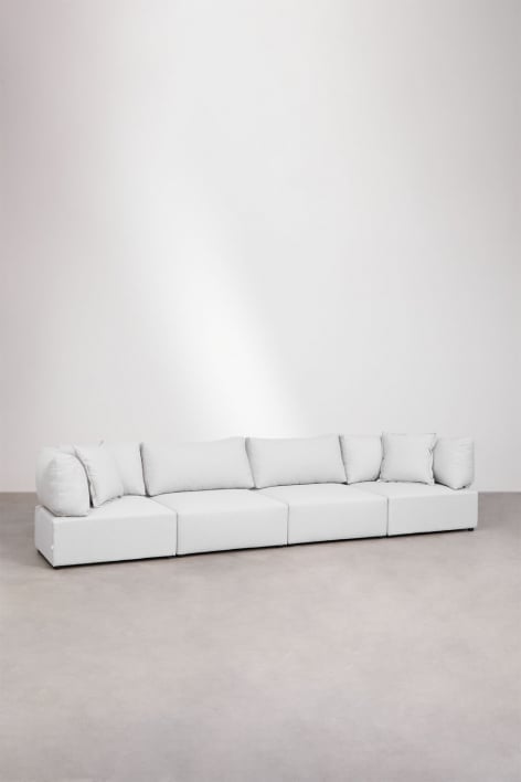 4-piece modular sofa with 2 Kata corner chairs