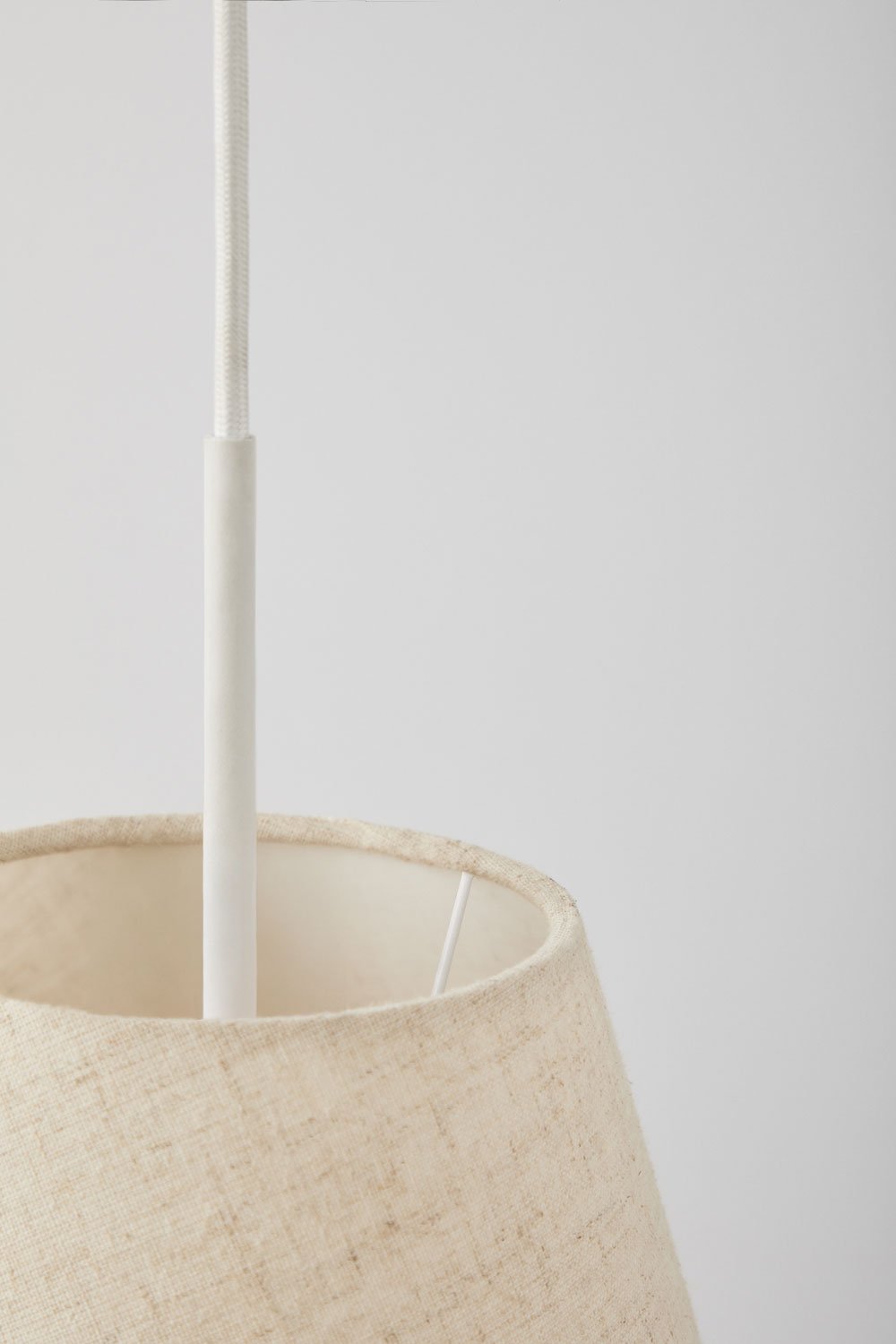 Garnet linen and cotton ceiling lamp, gallery image 5