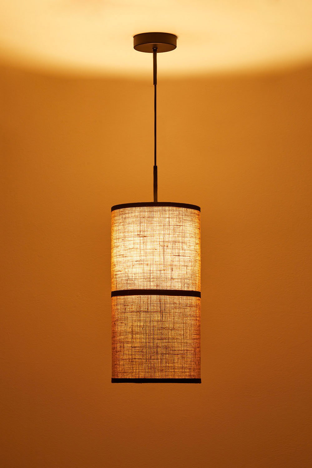 Olinda jute and cotton ceiling lamp, gallery image 2