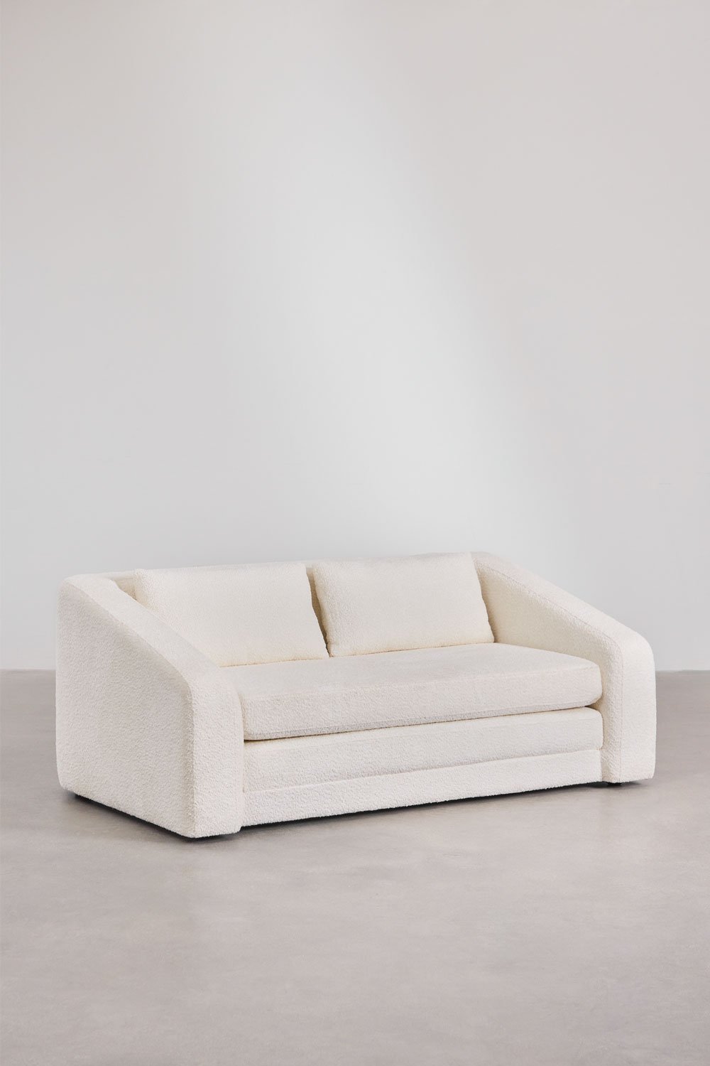 Dalila 2-seater sofa bed in bouclé fabric, gallery image 4
