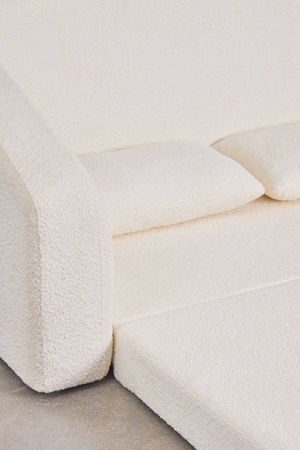 Dalila 2-seater sofa bed in bouclé fabric, gallery image 11