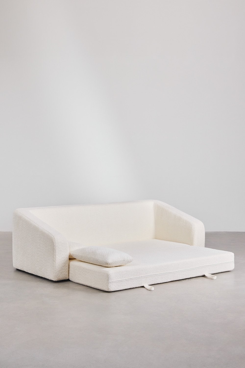 Dalila 3-seater sofa bed in bouclé fabric, gallery image 5