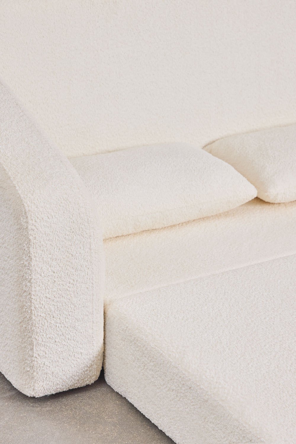 Dalila 3-seater sofa bed in bouclé fabric, gallery image 11