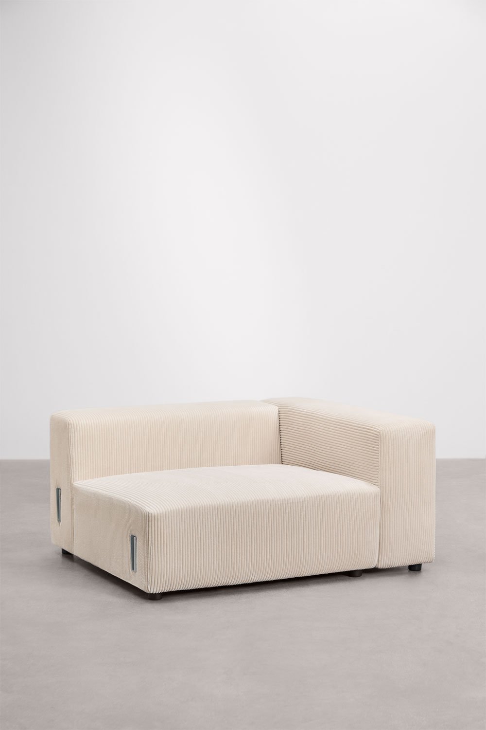 Right corner module 135x113 cm with high armrest for Bruna modular sofa, gallery image 1