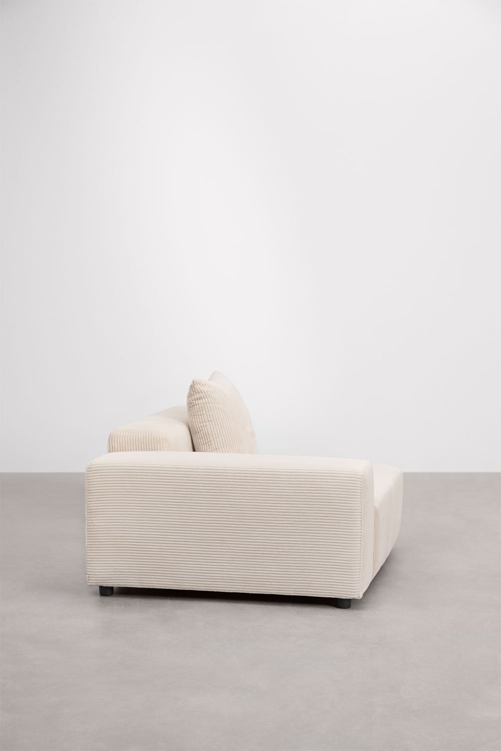 Left corner module 135x113 cm with low armrest and cushion for Bruna modular sofa, gallery image 3