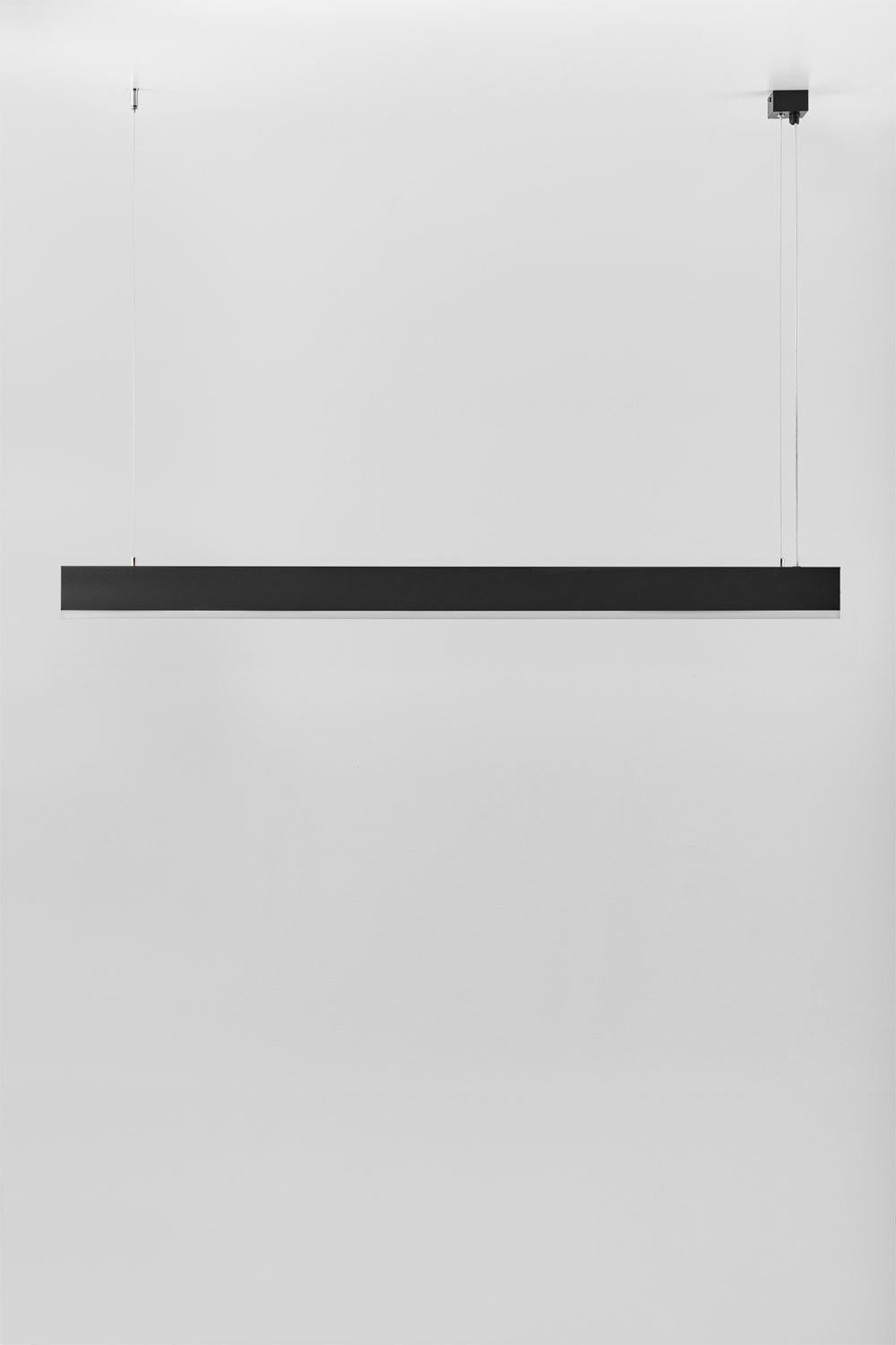 LED linear ceiling lamp in aluminium (120 cm) Sevora, gallery image 1