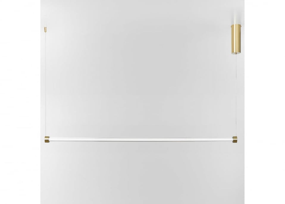 Cornelia LED linear ceiling lamp in metal (120 cm)