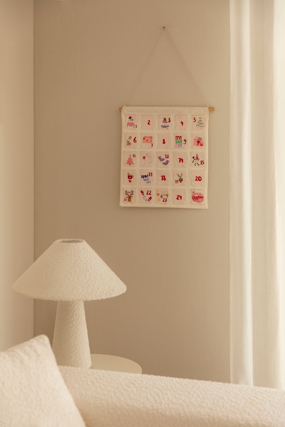 Cotton Advent Calendar (45x55 cm) Rudolf, gallery image 1