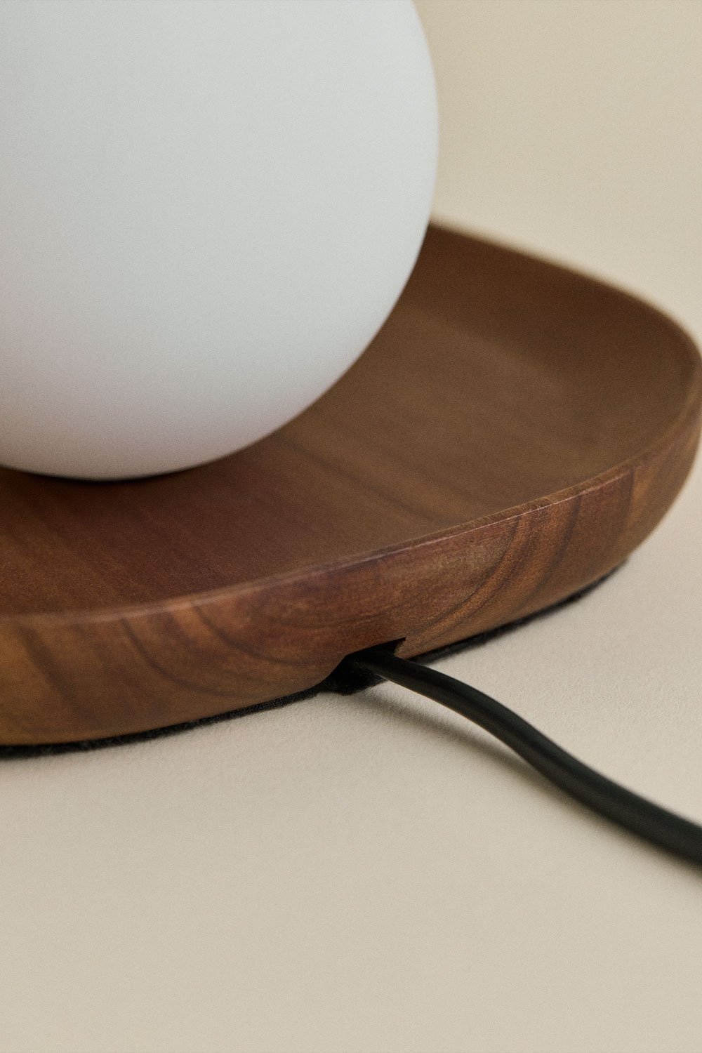 Freidy Acacia Wood Table Lamp, gallery image 4