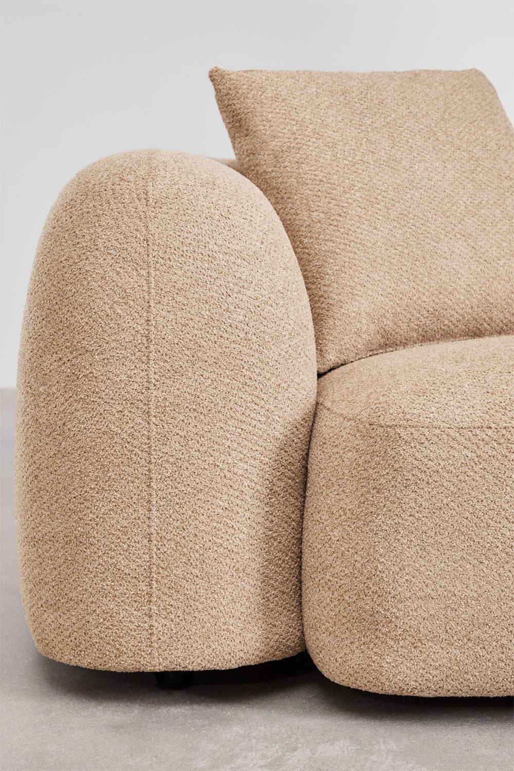 2-seater left corner module for modular sofa in Coco chenille, gallery image 2