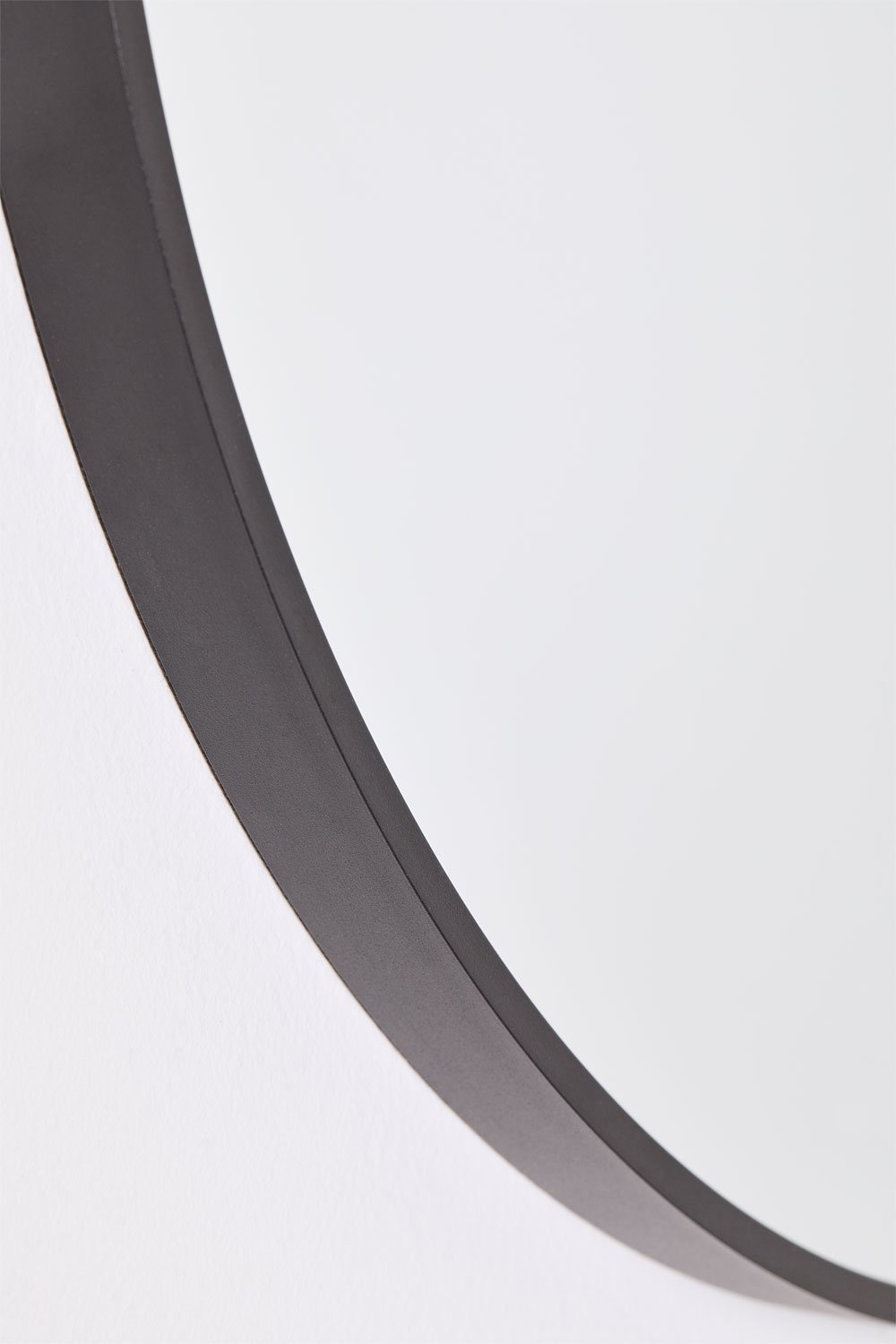 Round wall mirror Ø60 cm in aluminum Oreste, gallery image 4