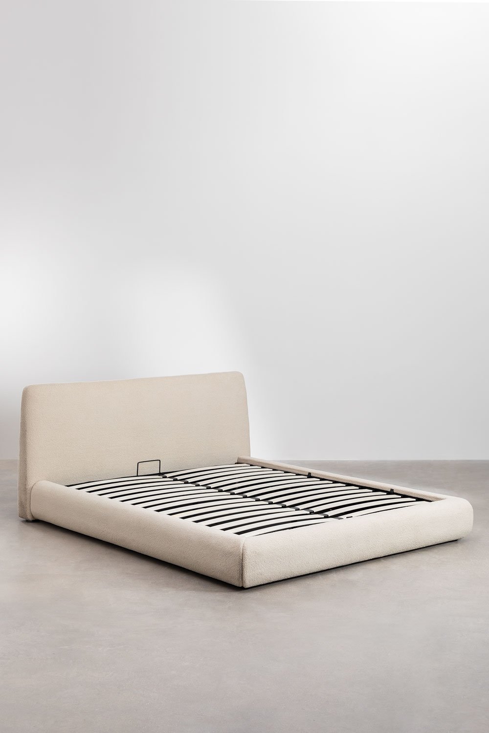 Bed with folding box spring in Norena sheepskin, gallery image 2