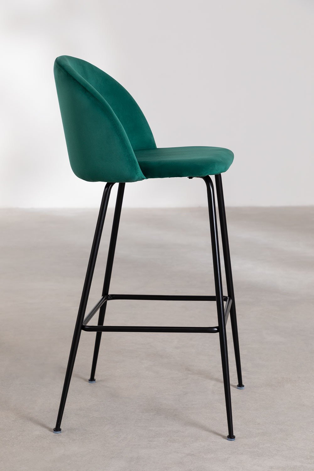 Pack of 2 high stools in Kana Design velvet, gallery image 3