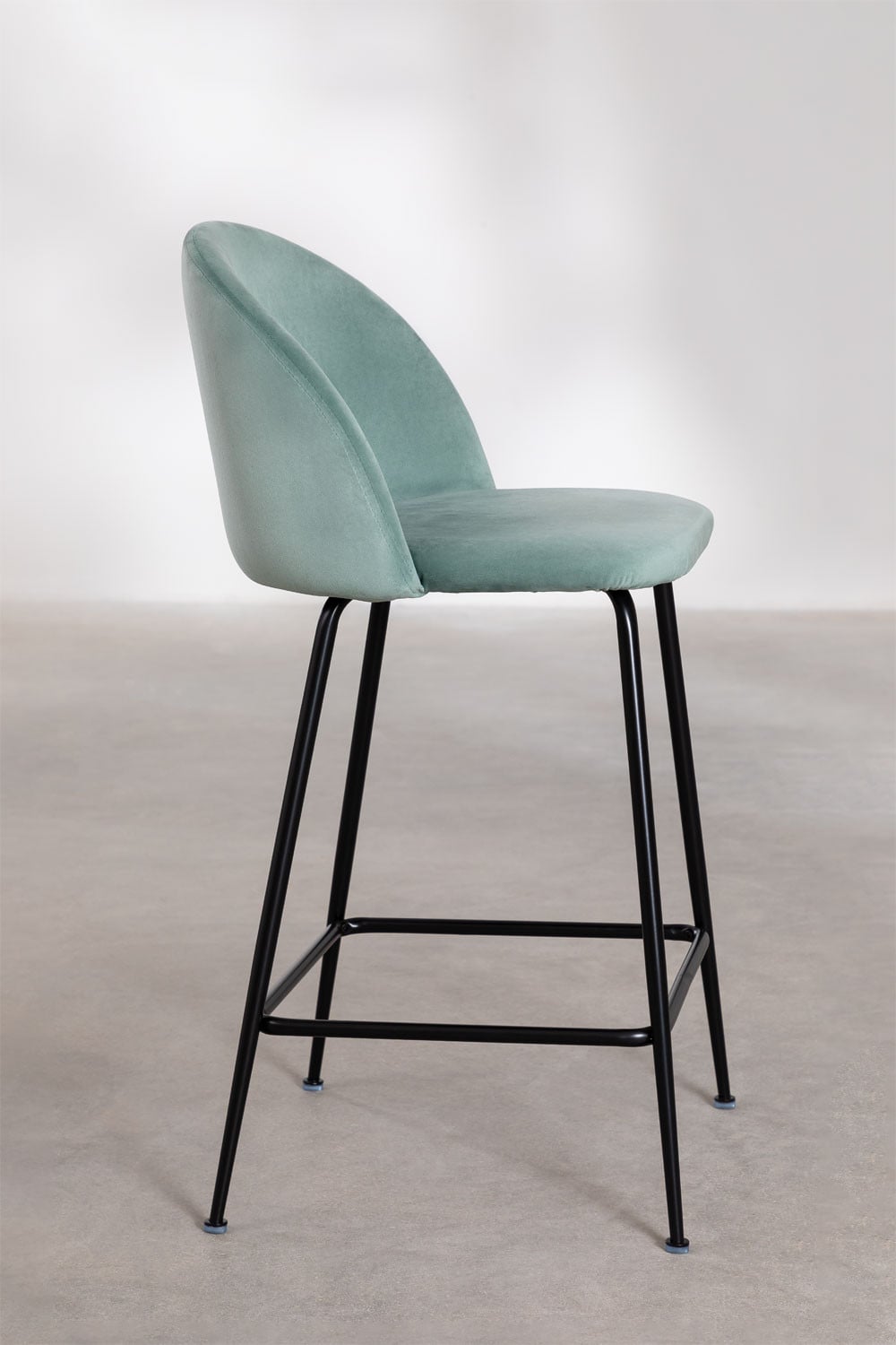 Pack of 2 high stools in Kana Design velvet, gallery image 3