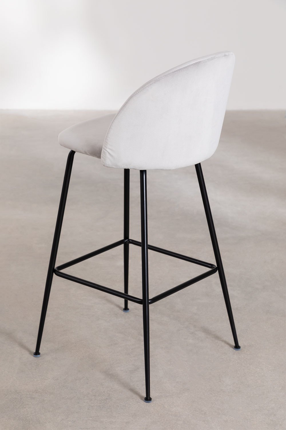 Pack of 4 high stools in Kana Design velvet, gallery image 4