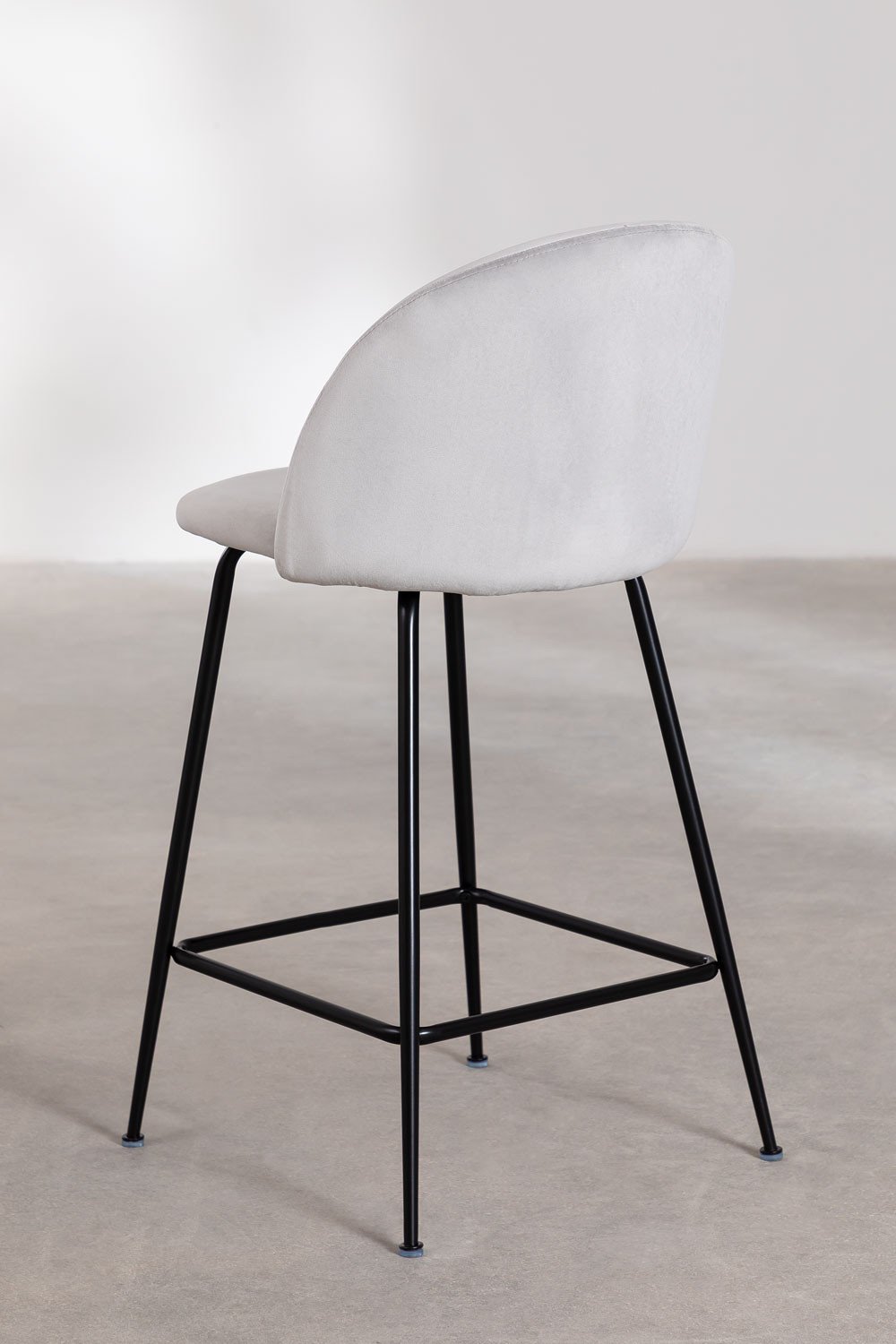 Pack of 4 high stools in Kana Design velvet, gallery image 3