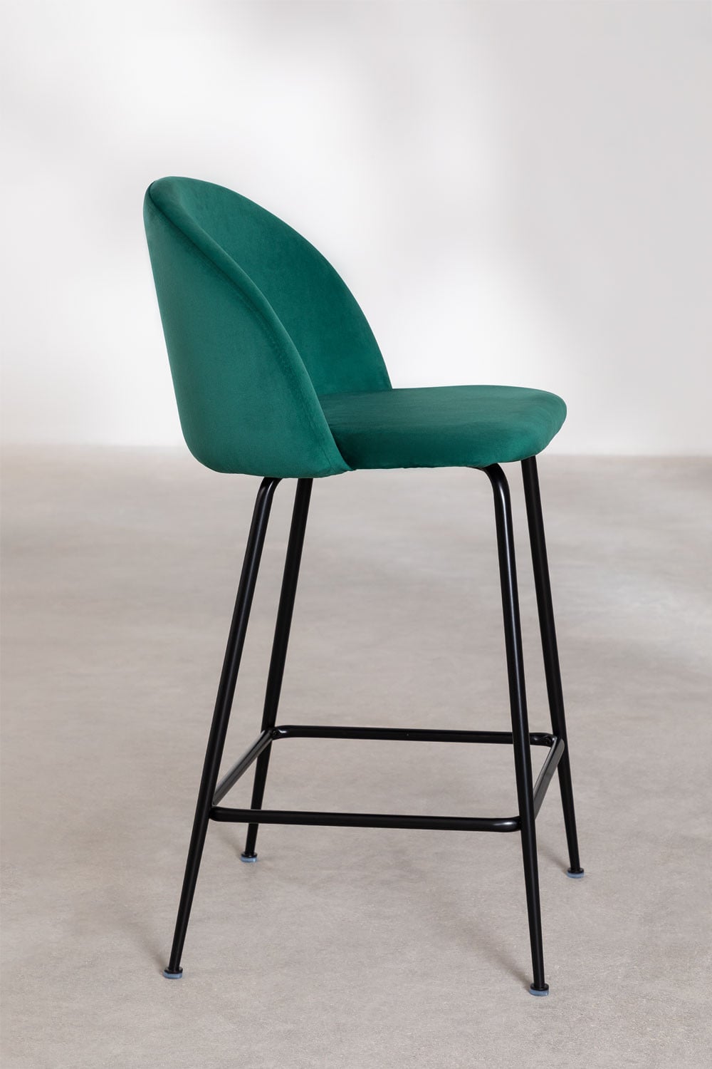 Pack of 4 high stools in Kana Design velvet, gallery image 2