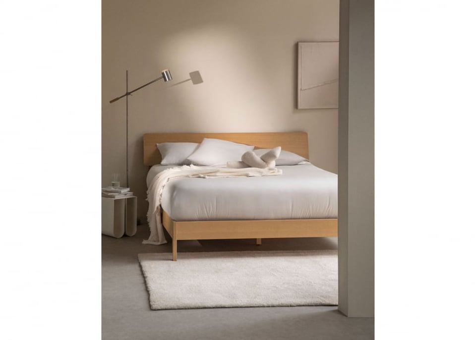 Bed for Mattress 160x200cm in Wood Gellis